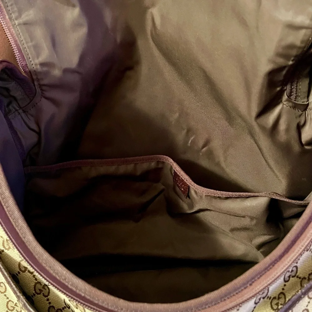 Gucci Monogram Canvas Diaper Bag